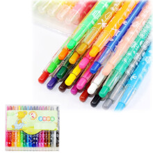EIMELI Non Toxic Crayons Easy to Hold Silky Crayons, 18 Count, Coloring Supplies, Gift for Kids