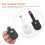 6 Pcs Dead Skin Shears Protective Case Embroidery Scissors White Pu 5