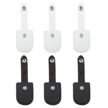 6 Pcs Dead Skin Shears Protective Case Embroidery Scissors White Pu