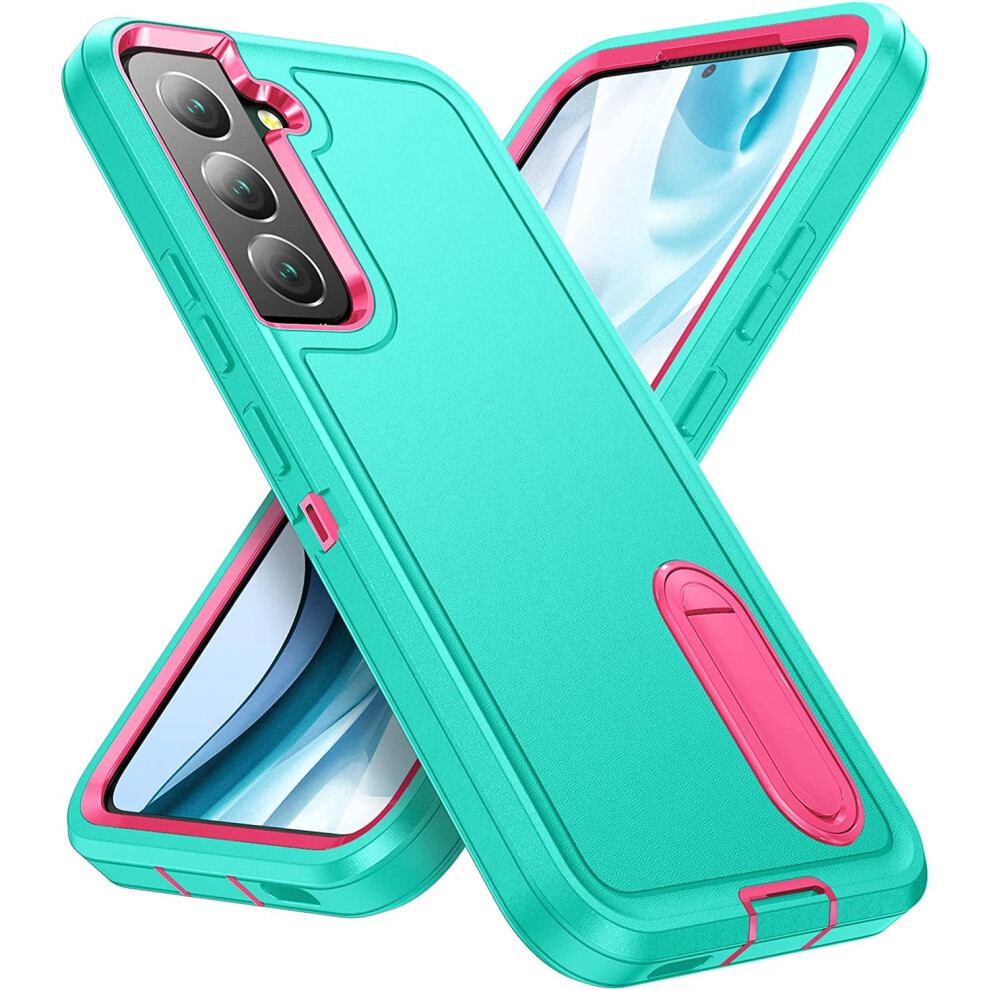 Compatible With Samsung Galaxy S22 Case, Built-In Kickstand, Shockproof/Dustproof/Military Grade Protection For S22 5G 6.1" (Black) Black 9027700906945