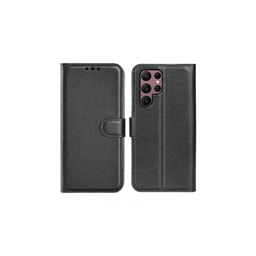 Compatible With Samsung Galaxy S23 Ultra Wallet Case With Stand - Black 9422877259069