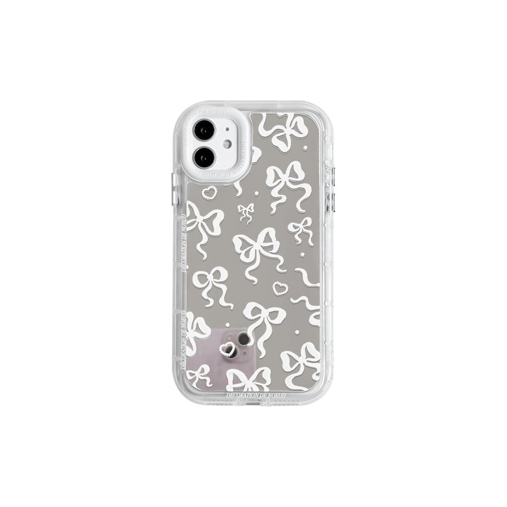 Compatible With Iphone 11, Sweet Mirror Rose Heart Pattern Shockproof Protective Phone Case For Women Girls 9422877259397