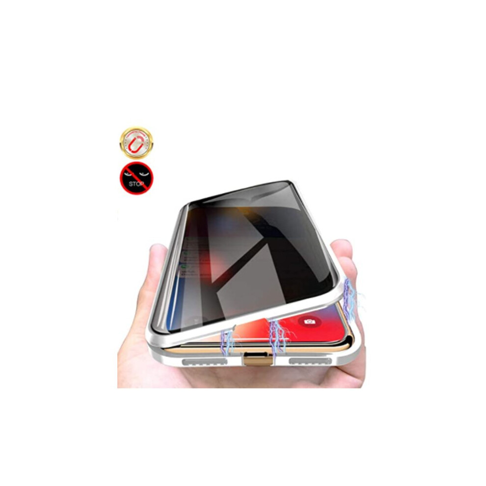 Privacy Protection Metal Case For Compatible With Iphone 13 Silver 9422877259236
