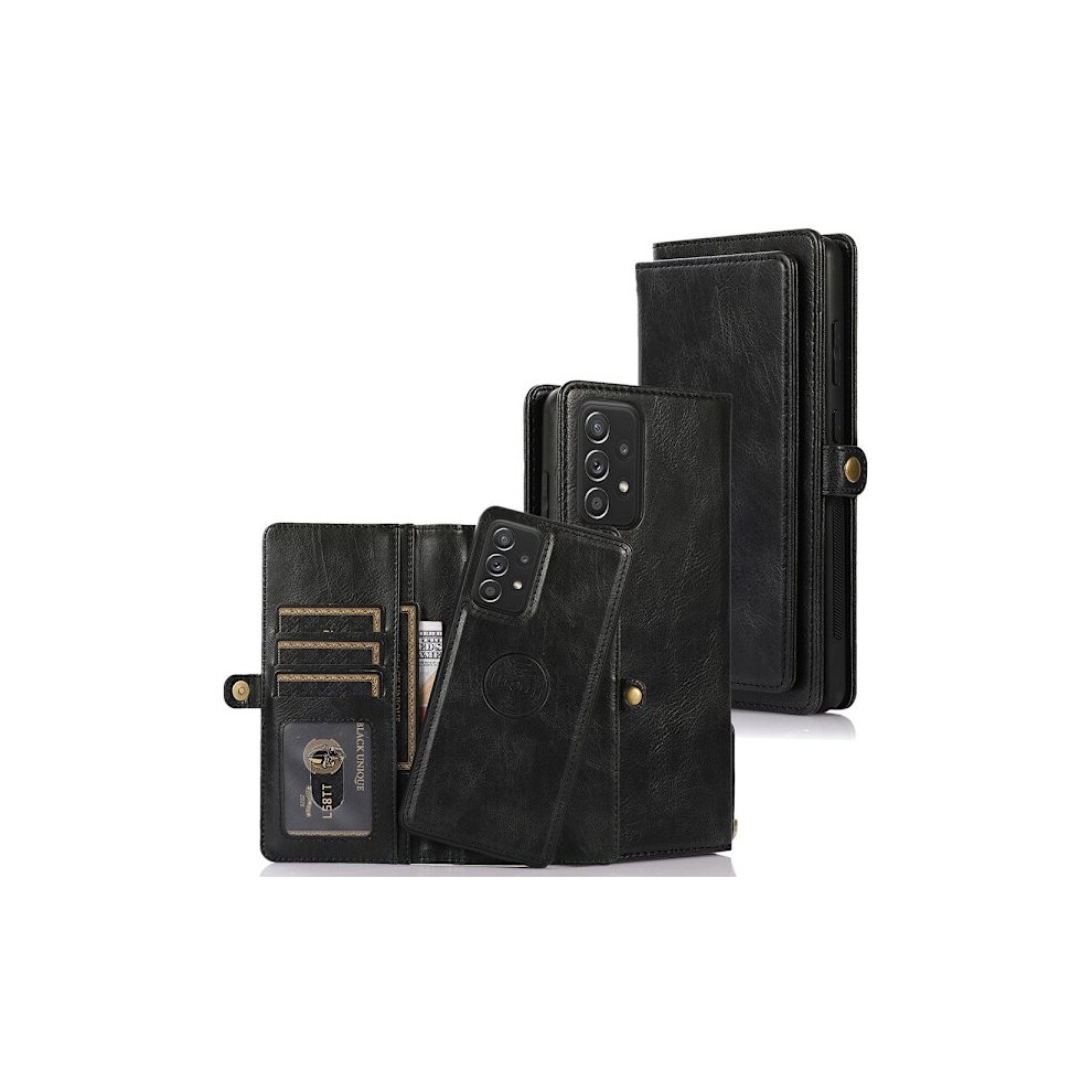 Compatible With Samsung Galaxy A53 5G - Professional 2-1 Wallet Case Black 9422877259366