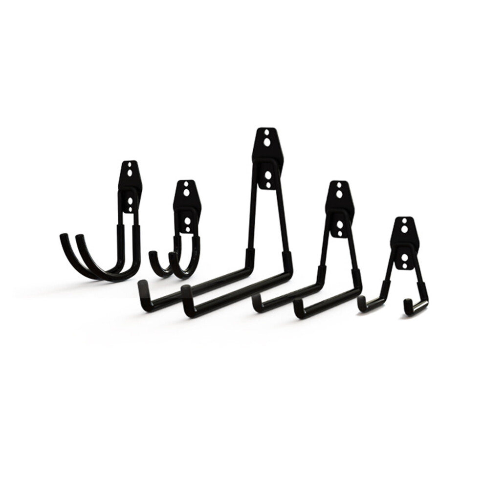 Leaveforme Garage Storage Utility Hanger With 2 Plasterboard Screws, 2 Expansion Tubes, 2 Screws Iron Black 9422877259571