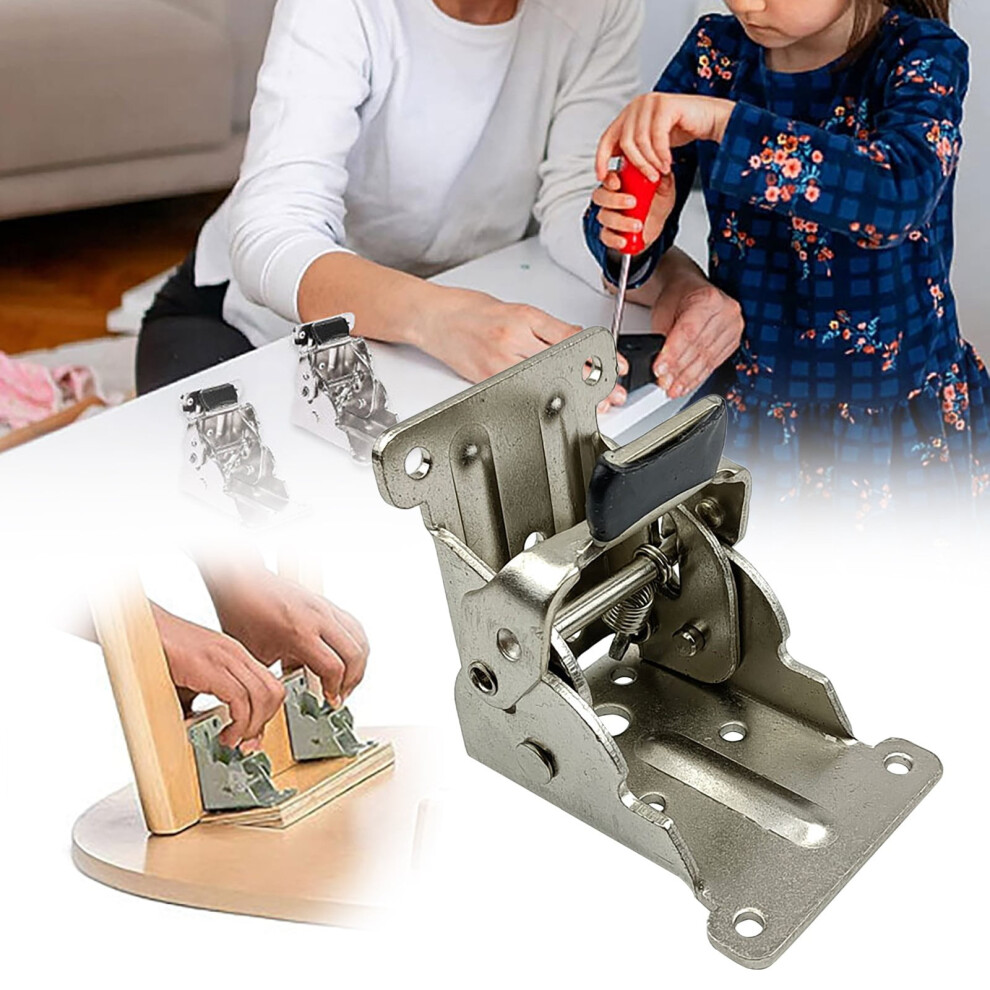 Clearance Sale!Giyblacko 90 Folding Hinge Anti Connector Locking Hinges Folding Table Hinge Furniture Hinges Folding Hinge For Table Leg Wall Shelf 9422877259656