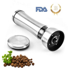 Stainless Steel Pepper Grinder Herb Grinder Spice Grinder Manual Crusher for Seasoning