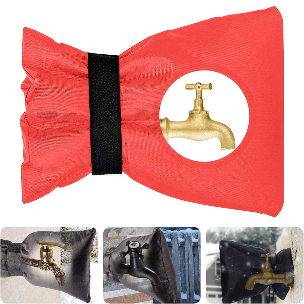 Winysin 1Pc Faucet Cover For Outdoor Faucet, Waterproof Pipe Insulation Hose Cover Socks, Anti-Freezing Protection (Compatible With Standard Faucets) 9399596487519