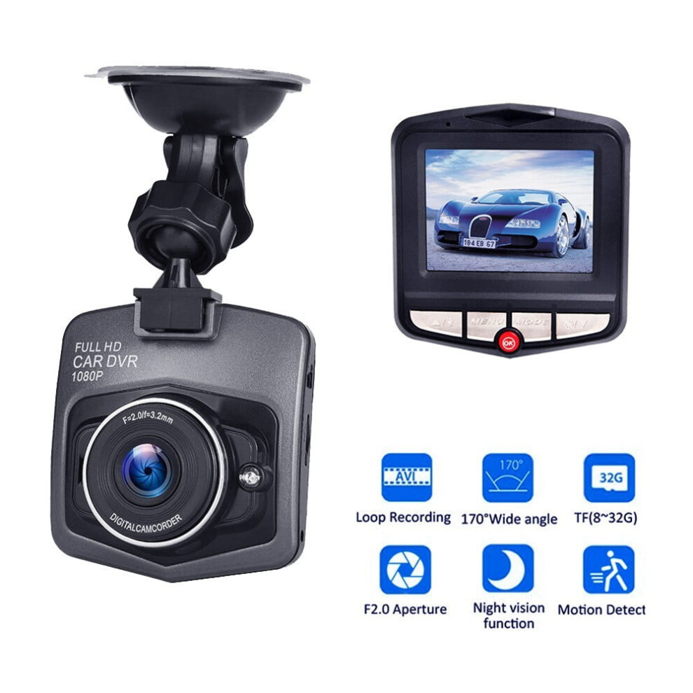 1080P Full Car Dvr Video Driving Recorder Dash Cam Camera Night Vision 9399596487069