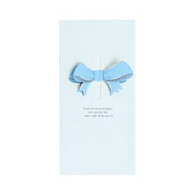 XIUH Home Decoration Greeting Card Creative Bow Card New Year Christmas Lover Mother Mid Autumn Teacher's Day Card Blessing Card (BU1)
