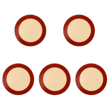 5 PCS Round Silicone Baking Mat Microwave Oven Nonstick Mats Co-worker Gifts Airfryer