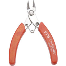 1pc Stainless Steel Jewelry Pliers Flush Cutter Jewelry Tools Shear Beading Supplies Red Tools 8.3x6.8x1.2cm DIY