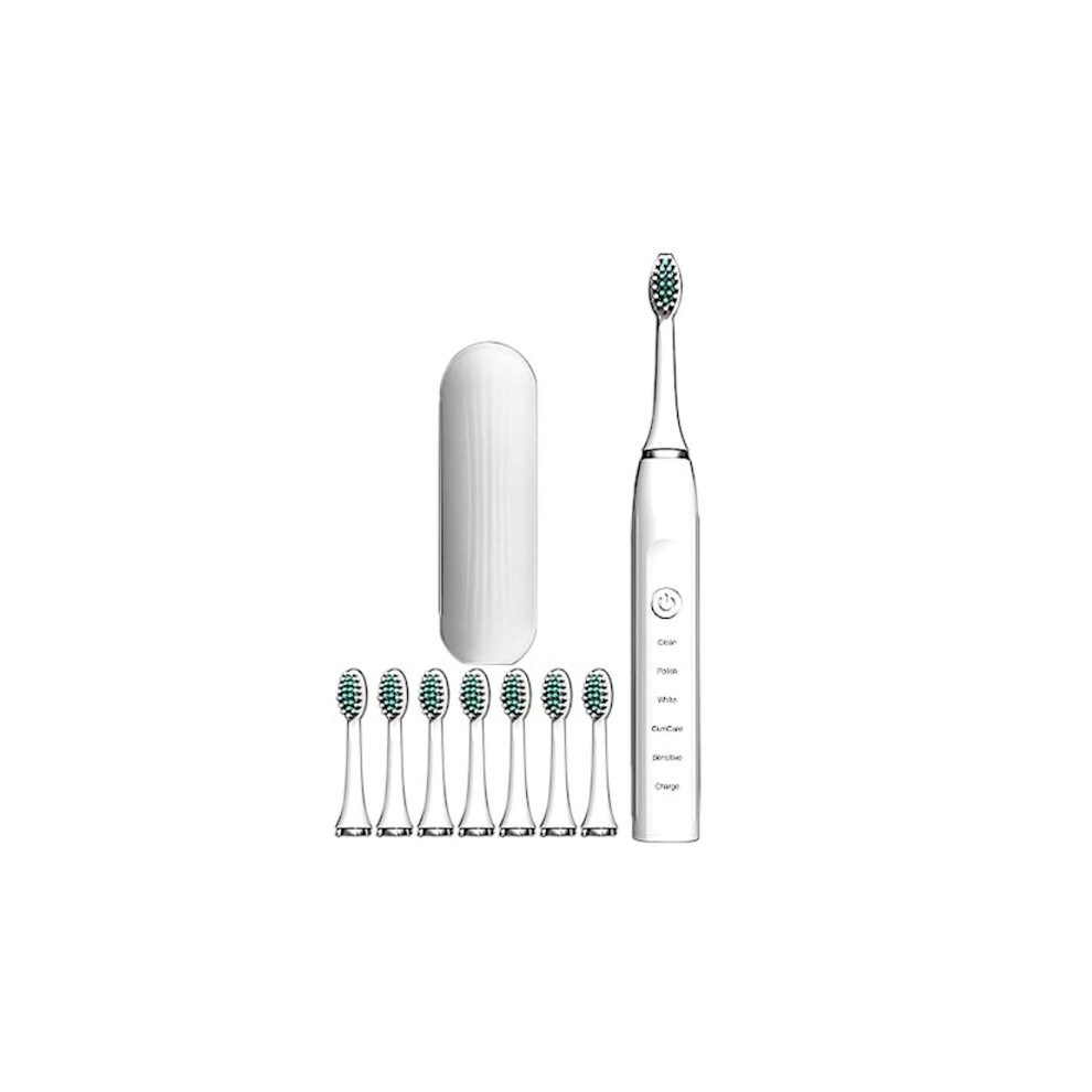Mordely Smart Electric Toothbrush Rechargeable Electric Toothbrush WHITE White