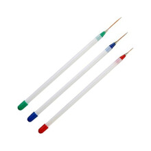 3 Pcs Nail Art Dotting Painting Drawing Nail Pull Pen Great for Fine Nail Art Work(White)