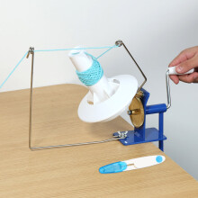 Low-Noise Jumbo Metal Yarn Winder, Wear-Resistant Hand-Operated Yarn Ball Winder Compatible with Sewing