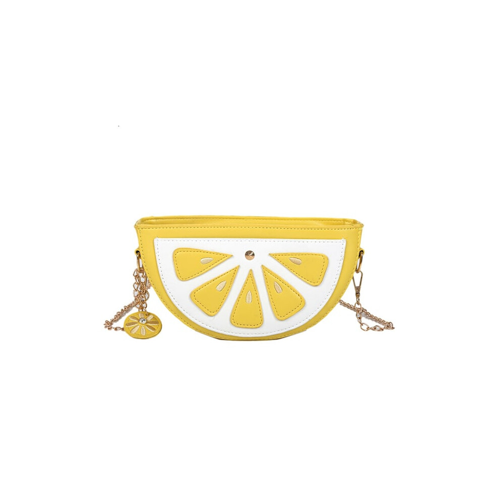 Personalized Funny Fruit Lemon Bag, Single Shoulder Diagonal Straddle Chain Bag, Mobile Phone Women's Bag 9399596990545
