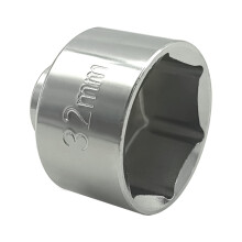 Walmeck Socket,Oil Filter 32mm WrenchLow Profile Oil Socket Low Profile Filter Socket Low Filter WrenchEcotecEcotec