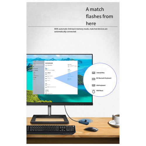 Wireless Bluetooth Adapter for Pc Bluetooth 5.4 USB Dongle Bluetooth Receiver for Speaker Mouse Keyboard Transmitter-B 1