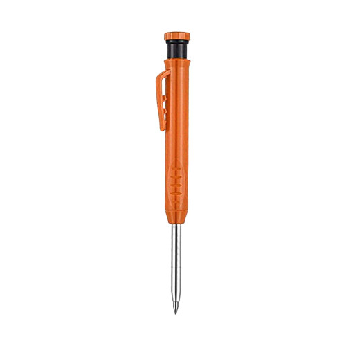 Cheers.US 2.8mm Solid Carpenter Pencils for Woodworking & Construction, 6 Refills, Built-in Sharpener, Deep Hole Marking Tool 2
