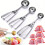 3Pcs Stainless Steel Ice Cream Scoop Set with Ergonomic Trigger Release for MultiPurpose Use 2