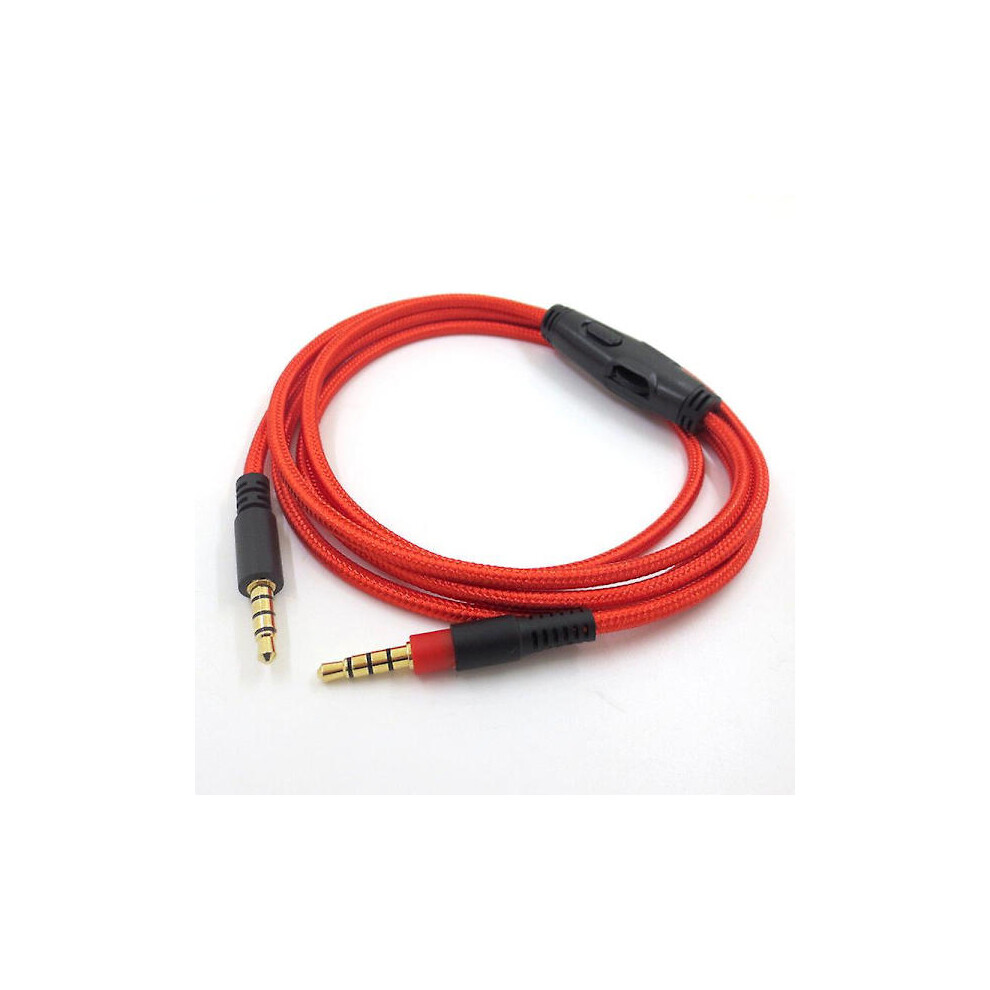 Replacement Audio Cable For Kingston Hyperx Cloud Ii / Hyperx Cloud Alpha High Quality 1.5 Meter Red 9085618733947