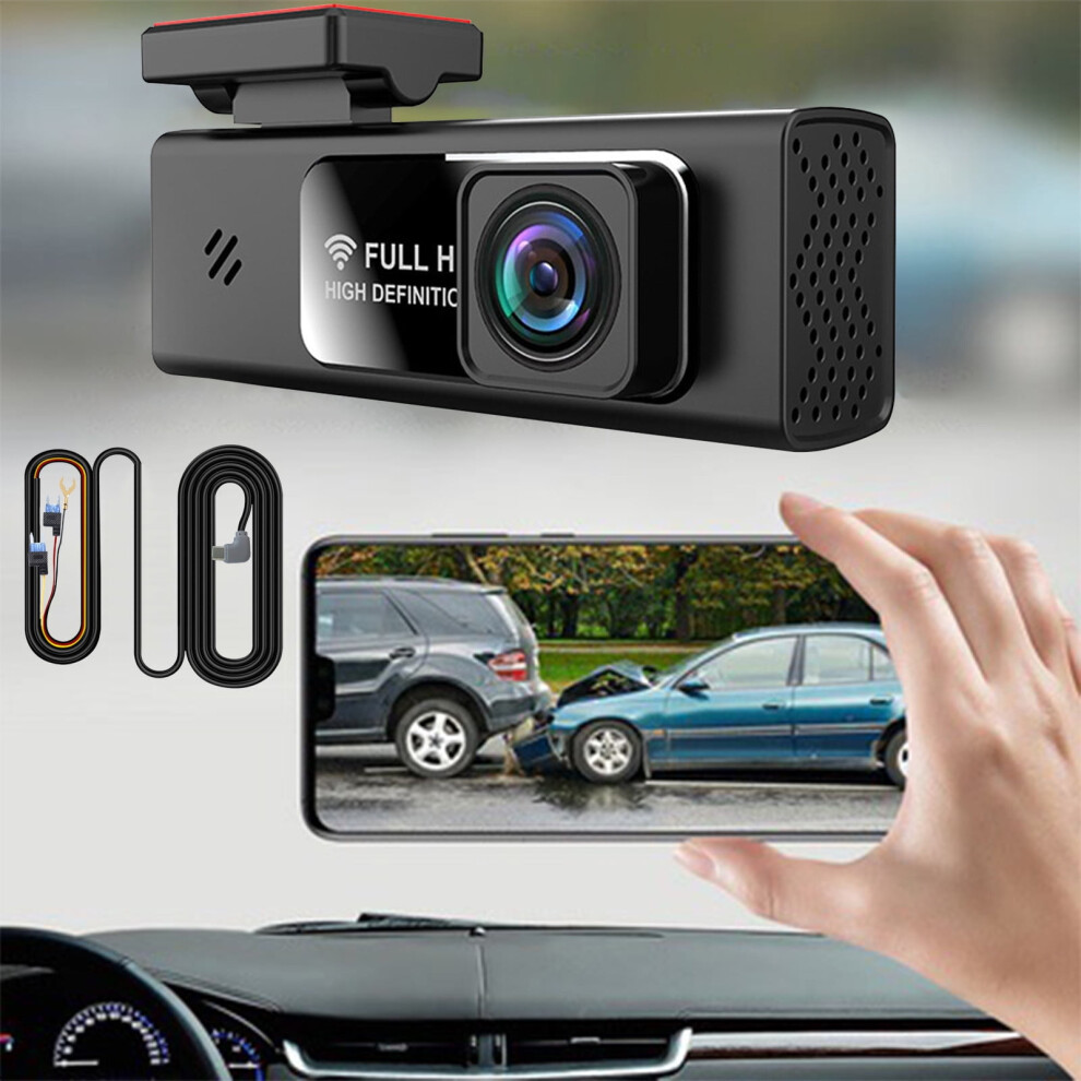 Sngmn 1080P Smart Dash Cam With G-Sensor, Wdr, Night Vision, And Wifi - Voice Controlled Car Camera For Safety And Evidence Protection. (Black) Black 9085618735392