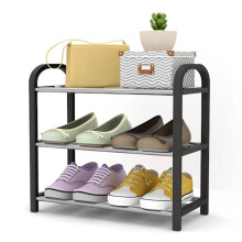 Small shoe rack, 3-layer shoe rack multifunctional lightweight