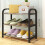 Small shoe rack, 3-layer shoe rack multifunctional lightweight 3