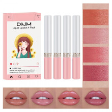 Matte Lipstick Set Long Lasting Waterproof Nonstick Velvet Colors Gift Ready 4 Shades