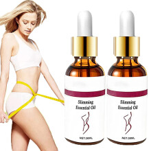 Slimming Massage Oil 30ml Belly Firming Anti Cellulite Support for Thighs and Butt, 2Pcs