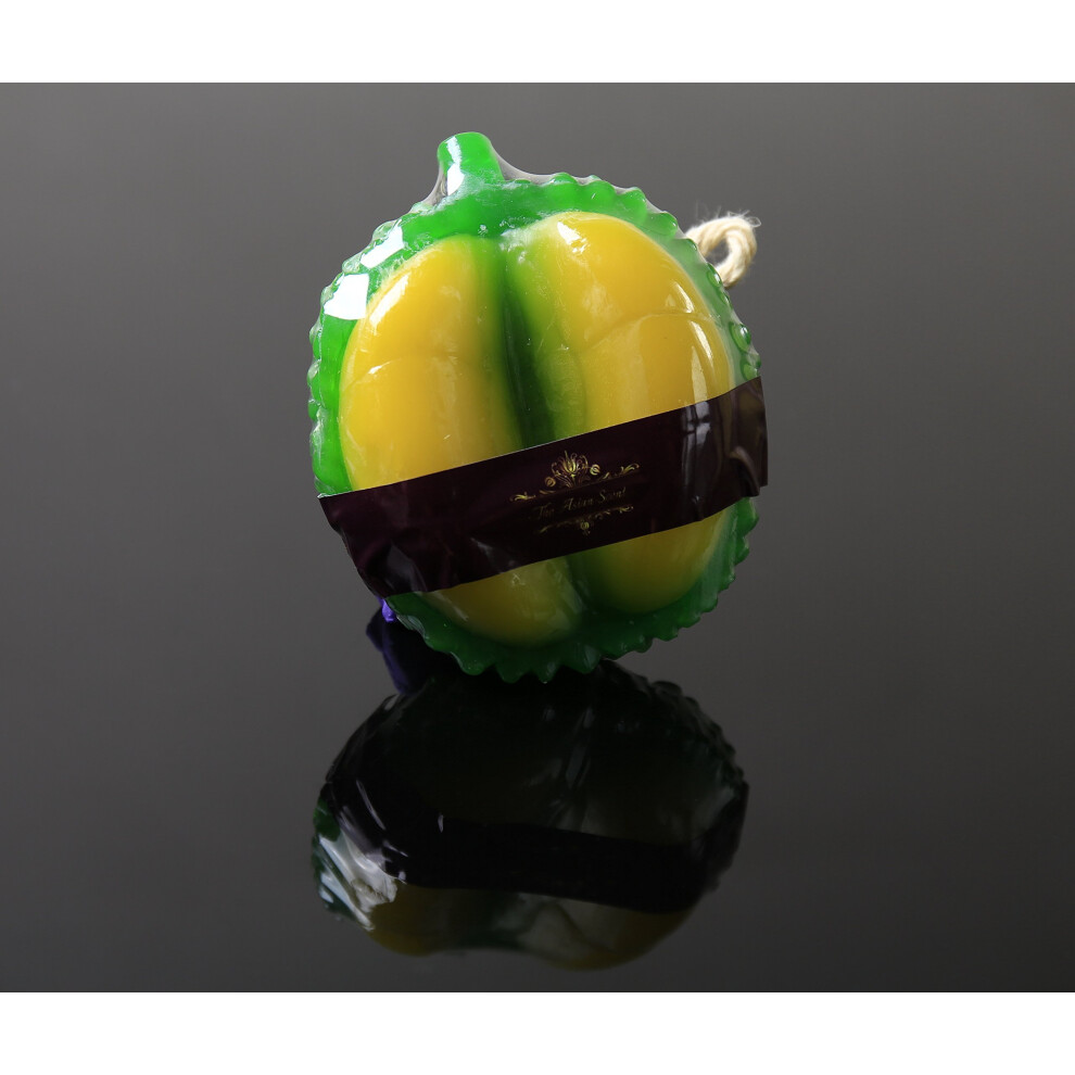 Handmade Fruity Herbal Soap Bar with Durian and Mango, LongLasting Scent, 140g