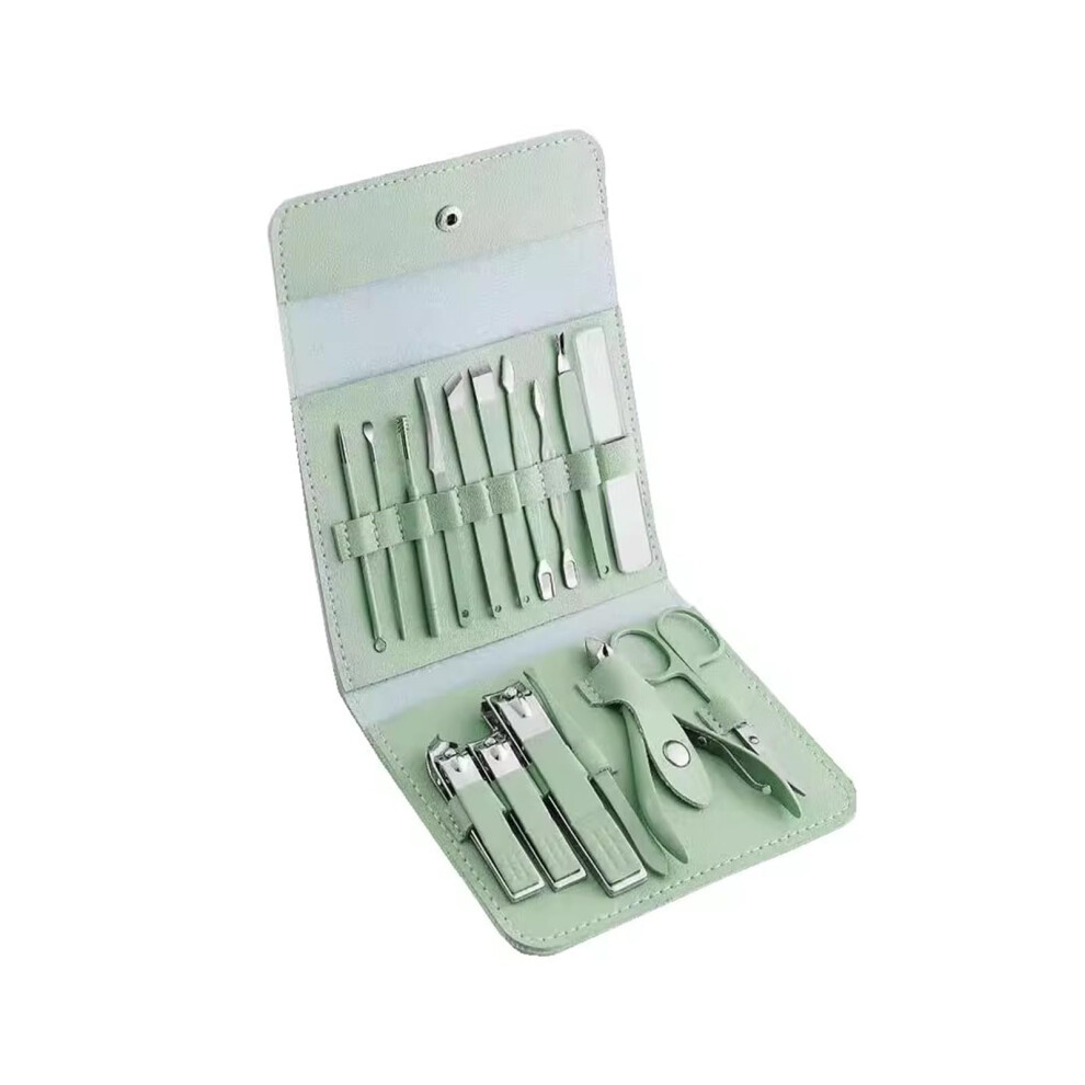 Nail Clipper Set with Precision Cutting Blades, 16 Piece Manicure Pedicure Kit for Grooming