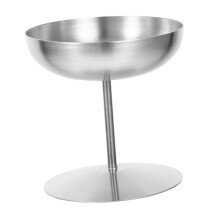 Stainless Steel Dessert Bowl with Elegant Foot Design for Ice Cream, Pudding and Party Serving