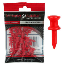 The Golfers Club Golf Graduated Red Plastic Tees 125 Inch x 30