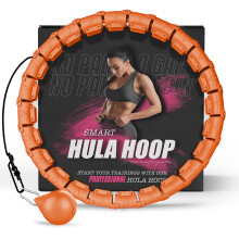 Active 100 Fitness Hula Hoops Smart Weighted Hula Hoop for Adults Adjustabl