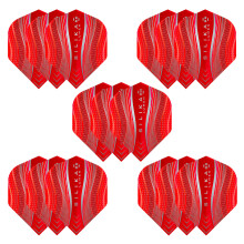 Harrows Lumen No2 Dart Flights 5 x sets Darts Flights 15 Flights Total I 100 Micron Dart Flights I Premium Extra Strong Made in UK I Professional D