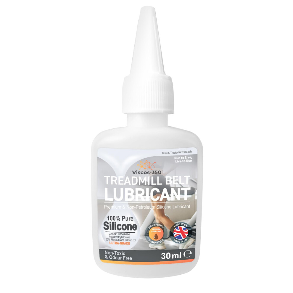 Viscos-350 Premium Treadmill Lubricant Pure Silicone Oil Made In Uk 30Ml