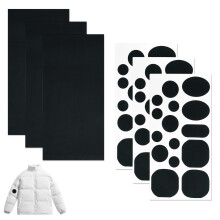 48 Pcs Down Jacket Repair Patch Kit2 Styles Jacket Repair Patch Nylon Repair Tape SelfAdhesive Round and Oval Shape Navy Fabric Repair Patchfor Coat