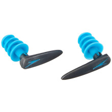 Speedo Biofuse Aquatic Earplug Comfortable Fit Ergonomic Design Ear Protection Grey and Blue Adult Unisex Size