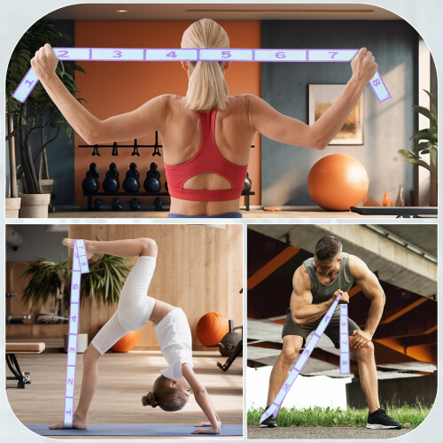 Triitech Gymnastics Stretch Band KidsFlexstrap Stretching Strap with Loops 1