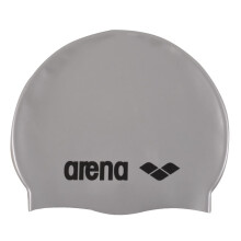 Arena Unisex SWIM CLASSIC SILICONE CAP SENIOR SILVERBLACK Light Bronzer