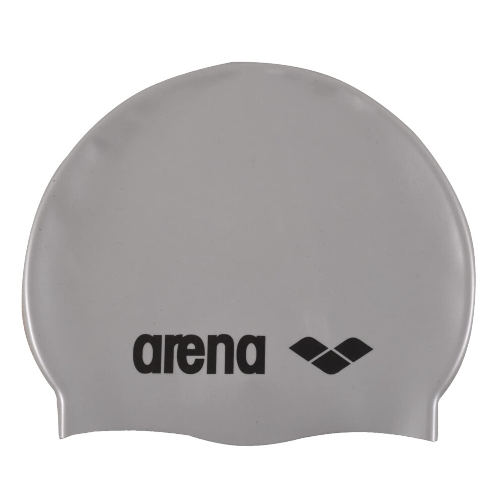 Arena Unisex Swim Classic Silicone Cap Senior Silverblack Bronzer Light