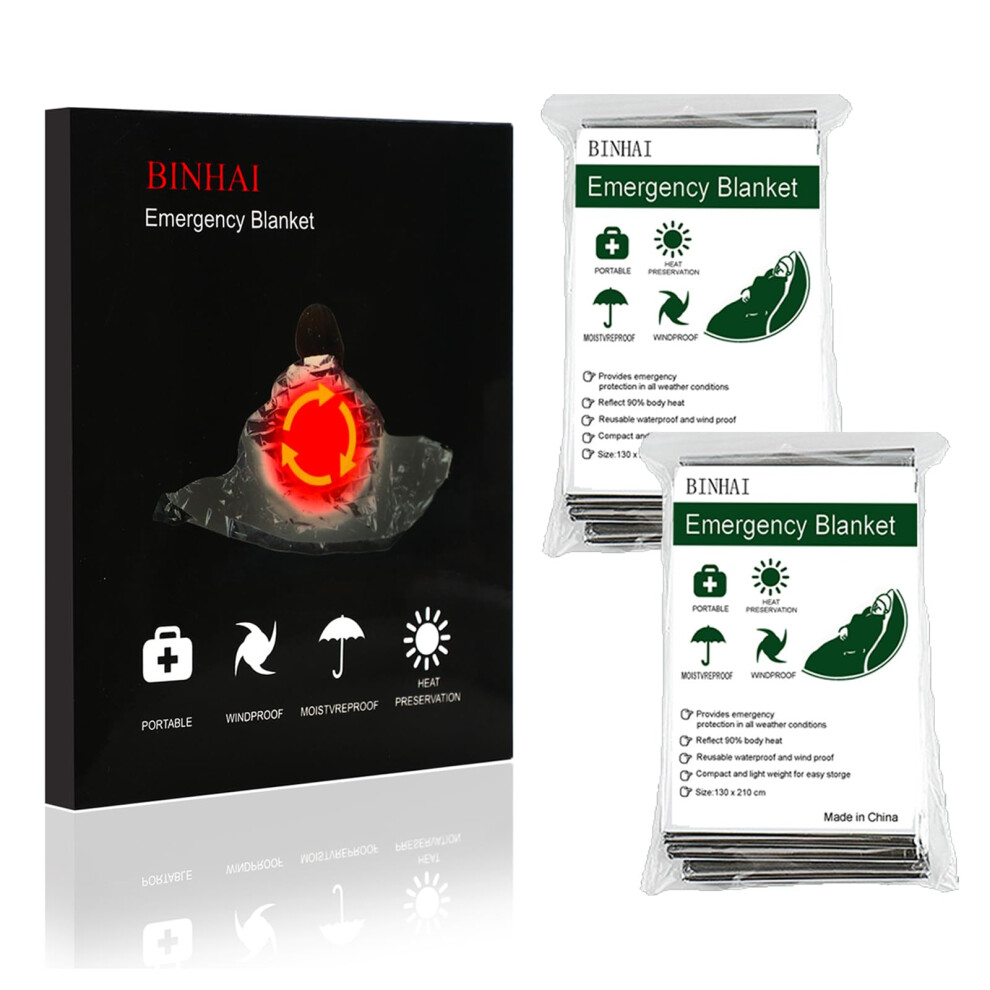 Binhai Survival Foil Blanket Insulated Reflective Emergency Thermal Blanket
