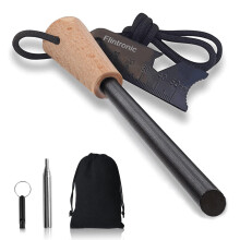 Survival Fire Steel Flint Striker Steel Fire Starter Kit Magnesium Ferrociu