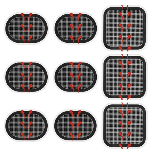 flintronic Replacement Gel Pads 9 PCS Electrodes Pads Updated Electrodes Bo