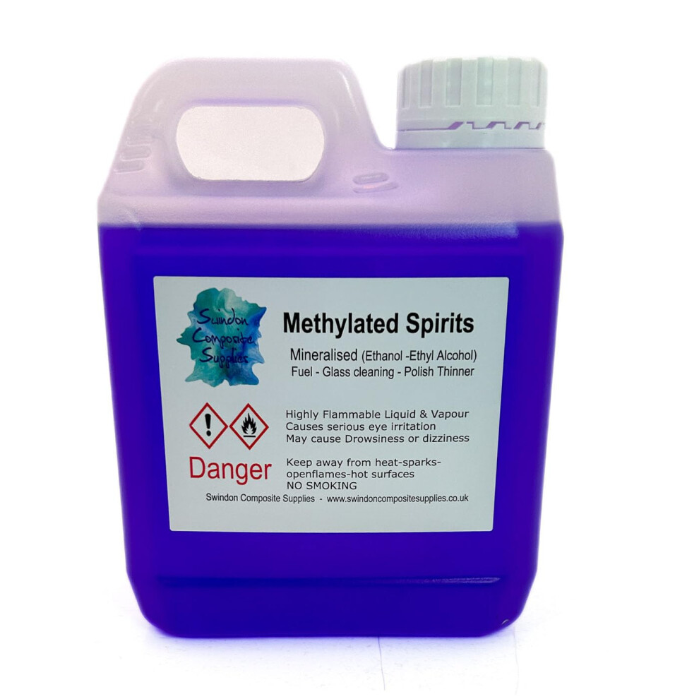 Swindon Composite Supplies Methylated Spirit Camping Fuel Industrial Solve