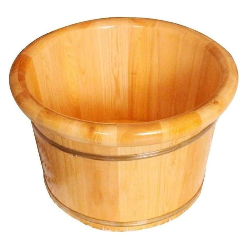 Wooden Foot Basin for Home Spa, Durable Solid Wood Foot Soak Tub, Cypress Pedicure Bath