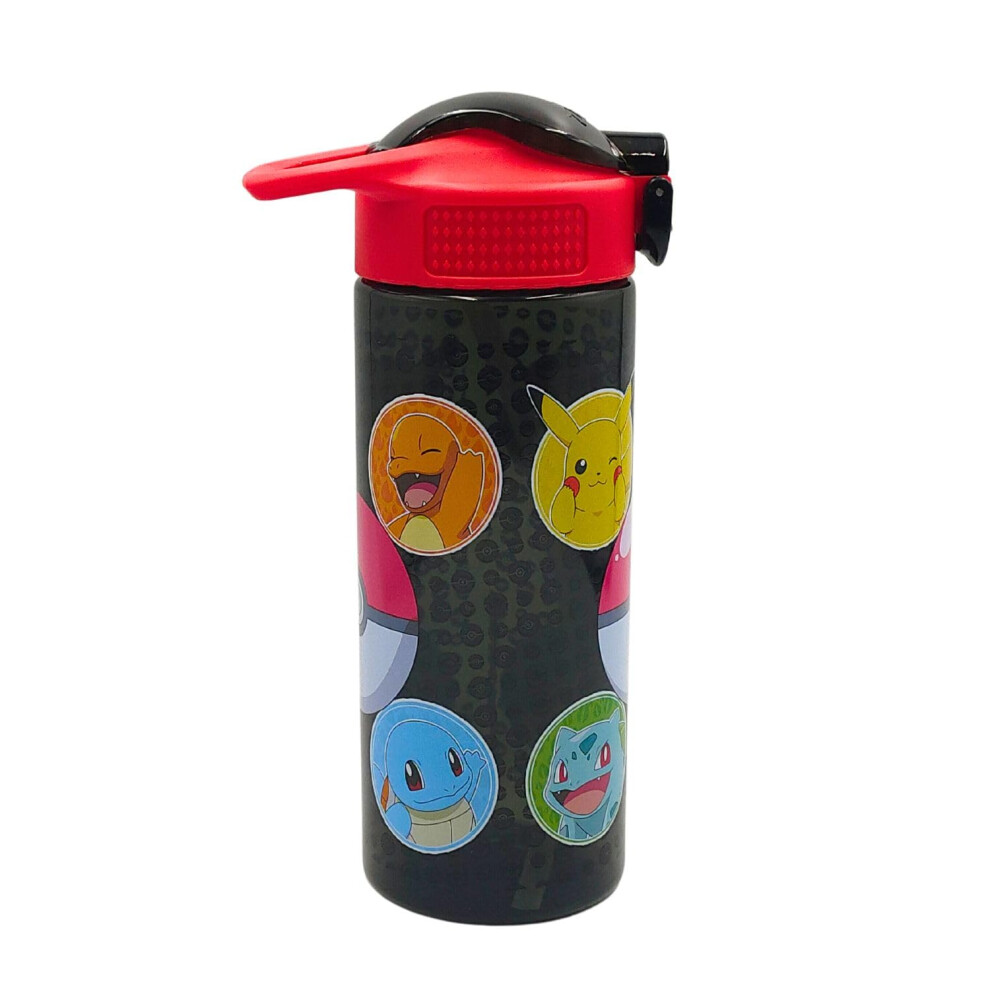 Hox Collection Pokémon 600Ml Flip Up Straw Drinks Bottle Reusable Bpafree P
