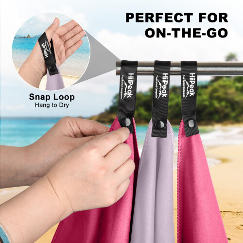HiiPeak Microfibre Towel Compact Camping Beach Towel  Quick Dry Lightweight 1