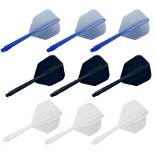 Vikrami lighting 9pcs Dart Flights and ShaftsPersonalised one Piece Integra